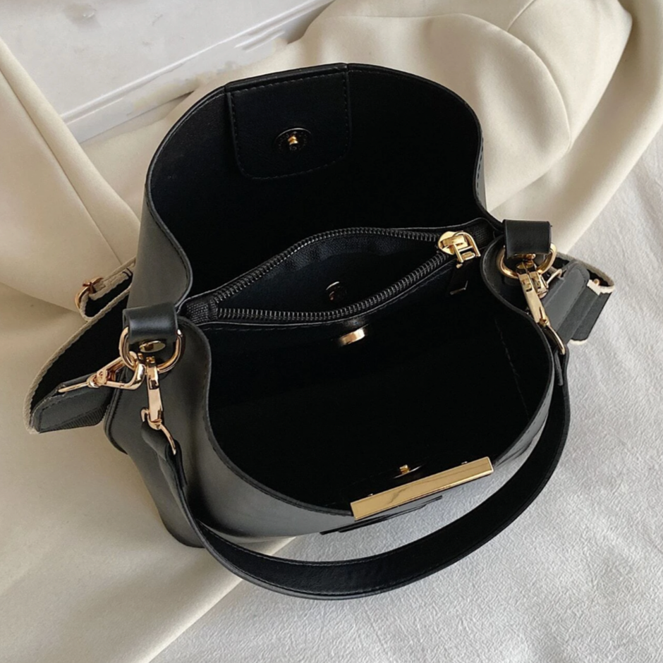 Personalised SUSAN Bucket Shoulder Cross Body Bag